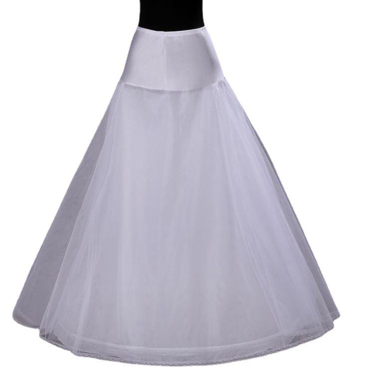 dress elastic two-layer A-line floor-length single skirt