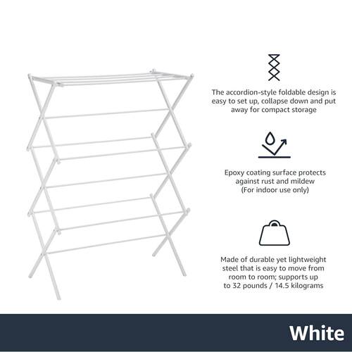 Foldable Portable Laundry Drying Rack Collapsible Clothes