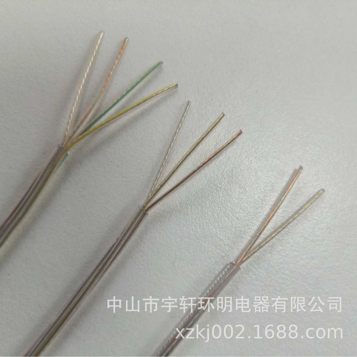 耐高温圆圆线线带钢丝吊灯线 3电源线2批发芯透明4护套--