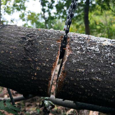 户外手拉锯炼锯野求生装备线 线锯钢条丝锯叠外锯加强OZE款折绳锯