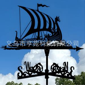 新款直销跨境风向标轻奢户外风向标美式屋顶装饰带田院工艺品摆件