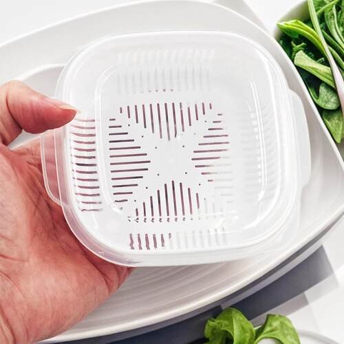Rice Freshness Box Square Kitchen Storage Box for Scallions,