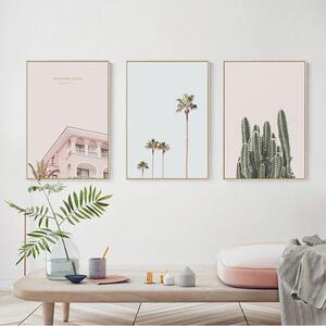 微风假日北欧客厅装饰画沙发背景现代简约卧室挂画餐厅壁画ins粉