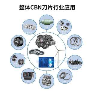 CBN刀片整体烧结立方碳化硼TNGA1604/SNGA1204带孔外圆数控刀轧辊