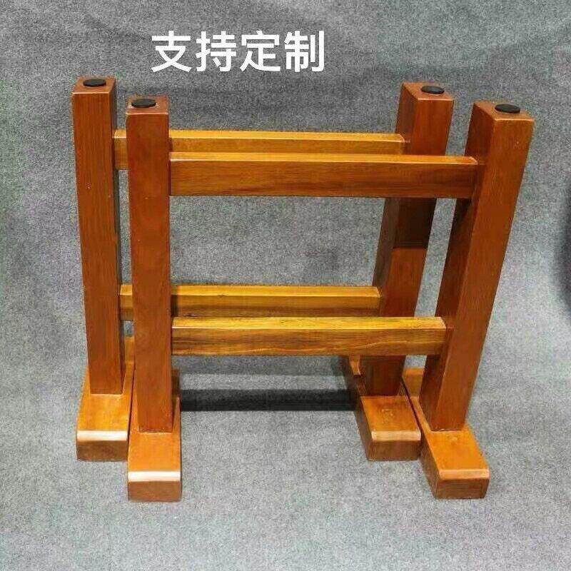 黄花梨实木大板桌腿支架桌脚支架脚木质桌子脚架原木茶台工字型腿