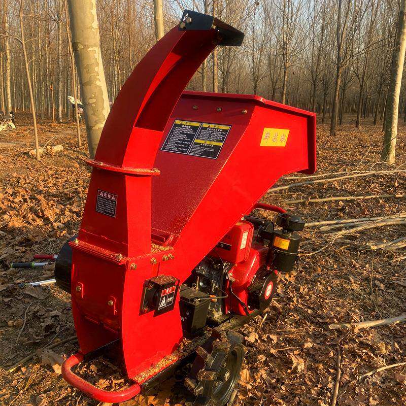 鲜枝叶粉碎机家用小型干树枝碎枝机秸秆树枝粉碎机