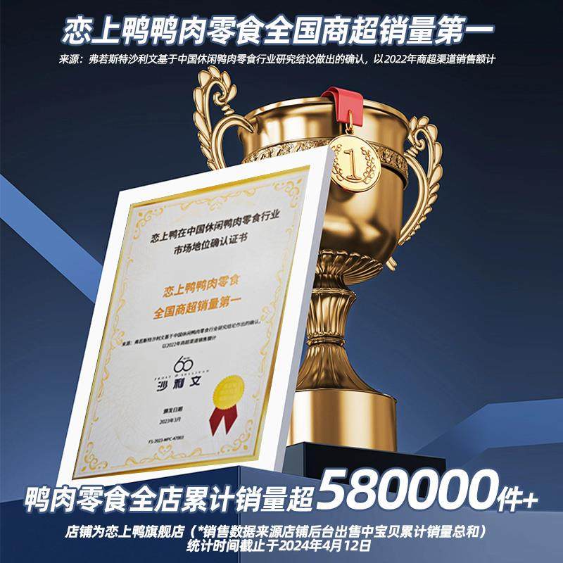 恋上鸭香辣甜辣脱骨鸭掌鸭爪麻辣鸭肉类零食大礼包卤味礼盒500g,零食/坚果/特产,鸭肉零食,淘宝优惠券,粉丝福利购,淘宝优惠卷
