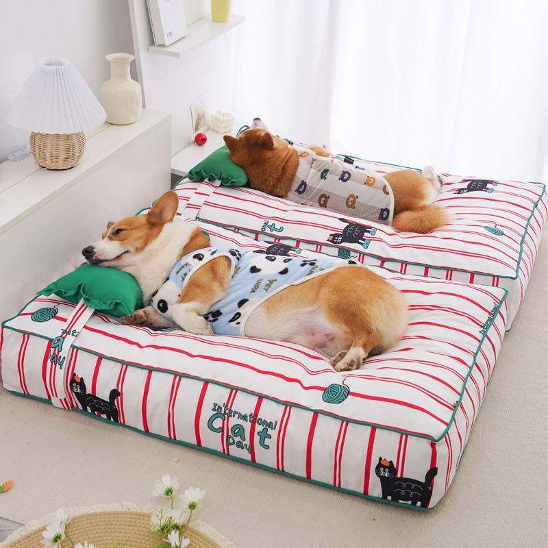 狗窝四季通用比熊泰迪柯基小型犬可拆洗睡垫宠物冬天保暖大型狗窝
