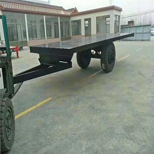 中恒供应仓库移动四轮可转向牵引式 平板拖车平板重型货物搬运车