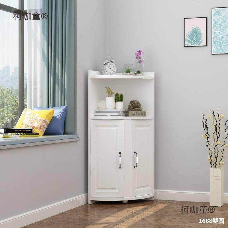小转角柜墙角三角置物架拐角矮边柜沙发卧室客厅迷你尺寸角麦太保