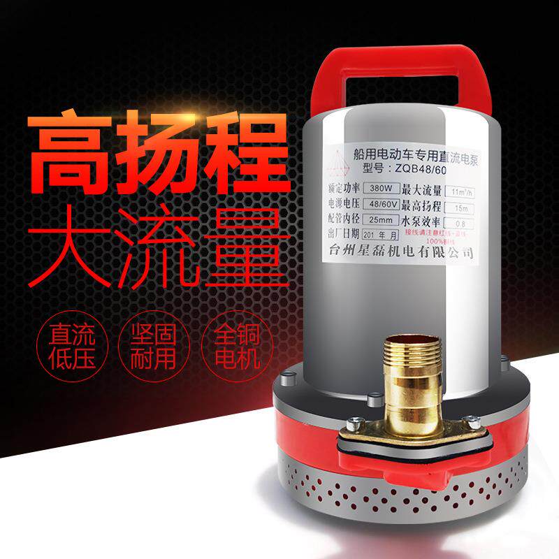 直流潜水泵家用电瓶电动车电动抽水微型潜水泵不锈钢离心12V水泵