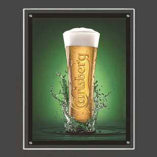 灯箱超薄定制亚克力广告牌招牌灯牌水晶灯箱标识牌道具展示架