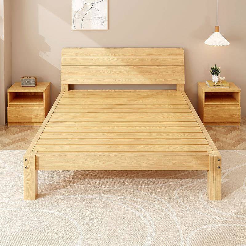 实木床简约1.8米主卧100*190cm单人床出租房用经济型150x200现