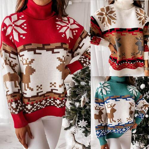 Sweater, sub high neck knit sweater 毛衣亚高领针织毛衣