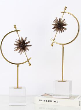 现代简约创意几何水晶装饰品摆件客厅电视柜玄关柜酒柜书柜工艺品