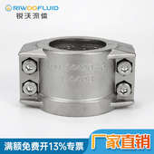 不锈钢EN14420 3安全管夹抱箍两半扣拉瓦食品化工橡胶管夹子圆管