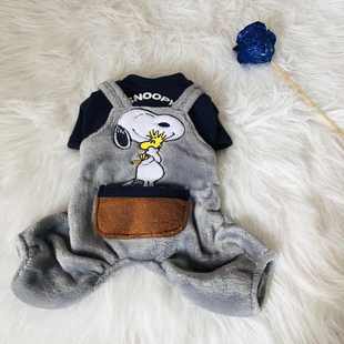 狗狗衣服 双面法兰绒绣花四脚裤 米尼绒 宠物衣服批发 5011新款