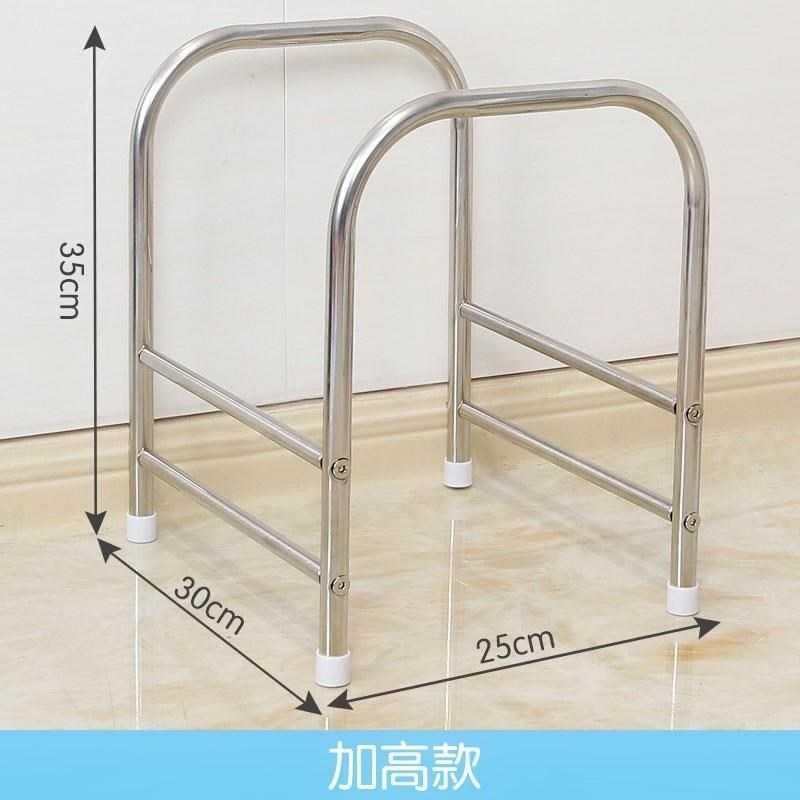 家用浴盆百货实用不绣钢收纳架不锈钢脸盆架洗脸盆落地卫生间加厚