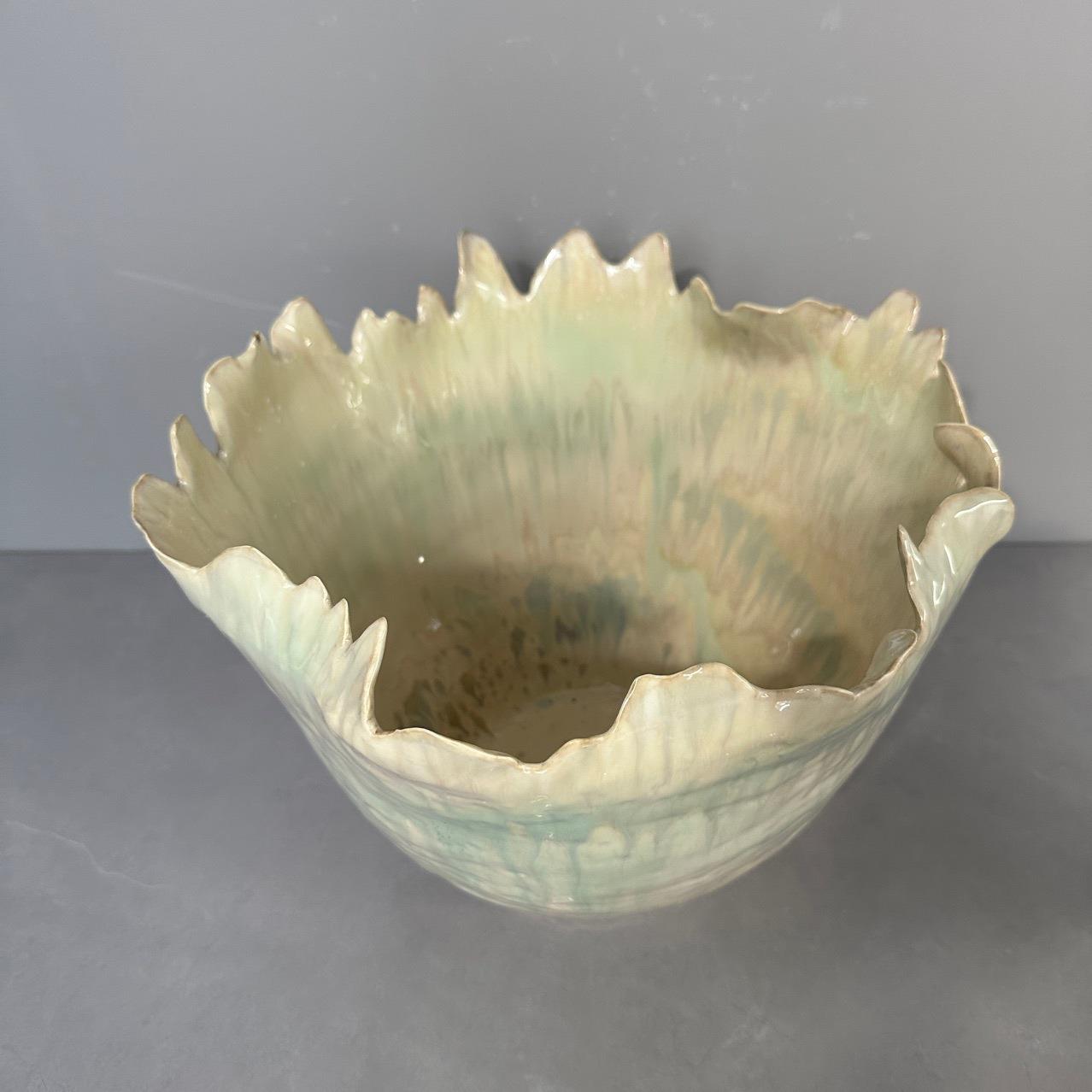 中古风现代手工拈花创意陶瓷花瓶样板房间摆件客厅白色装饰品花器