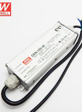 现货明纬CEN-60-48单组输出开关电源60W/48V/1.25APFC防水LED照明