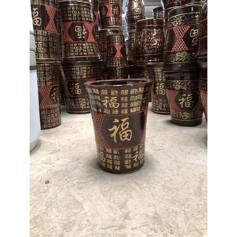 花盆盆栽花盆陶瓷盆景盆泥陶瓷招财特大号福字养花家用土土树金钱