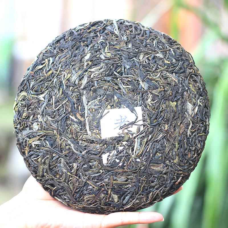 凿成普洱茶生茶 老曼峨357克茶饼 云南勐海 普洱茶生茶饼2023年