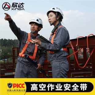 欣安全XDTA952安带高作业五点式空户达外施工耐磨爬杆保险带全绳