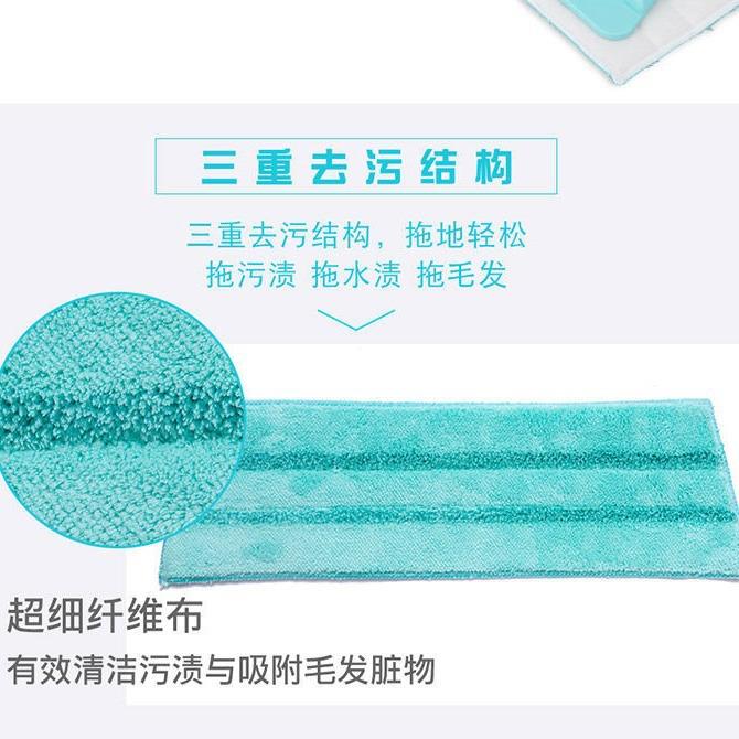拖把魔净平板干湿两用型木地板专用家用旋转懒人拖把轻巧铝杆