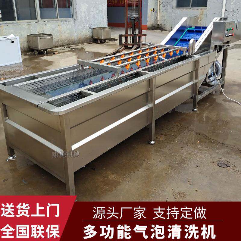 杨梅全自动气泡清洗机百香果清洗漂烫设备蓝莓臭氧杀菌清洗机