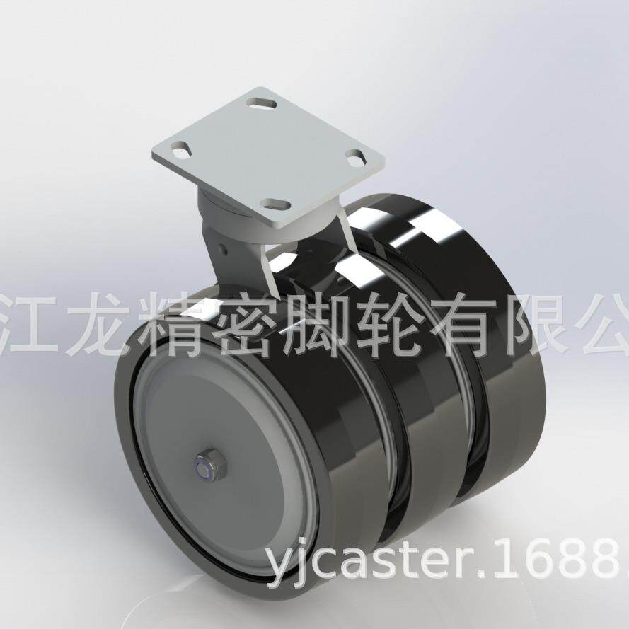 抗冲击超重型尼龙轮单轮2轮3轮江龙精密脚轮承重万向轮运输设备