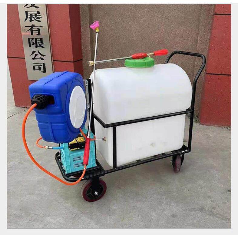 厂家消毒推车式手推式电动打药机高压农用汽油动力喷雾器打药车