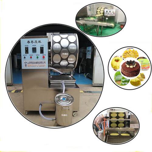 多功能蛋饺皮机电加热蛋皮机推荐6寸8寸三排蛋皮机