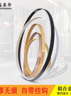 鑫英华尺寸定制铝合金圆形画框型材异形框来样来图批量加工圆框