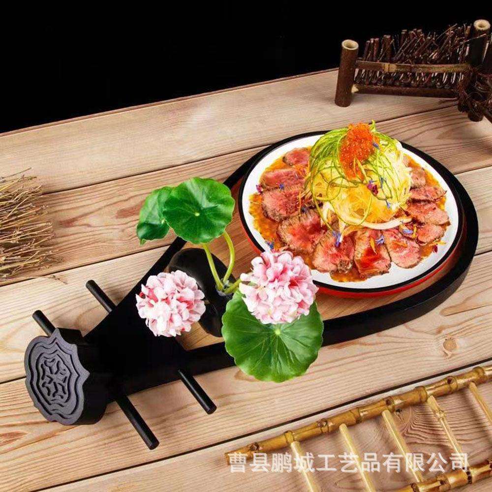 竹制茶盘食物盘果盘酒店家居用品古装影视剧拍摄道具木餐具