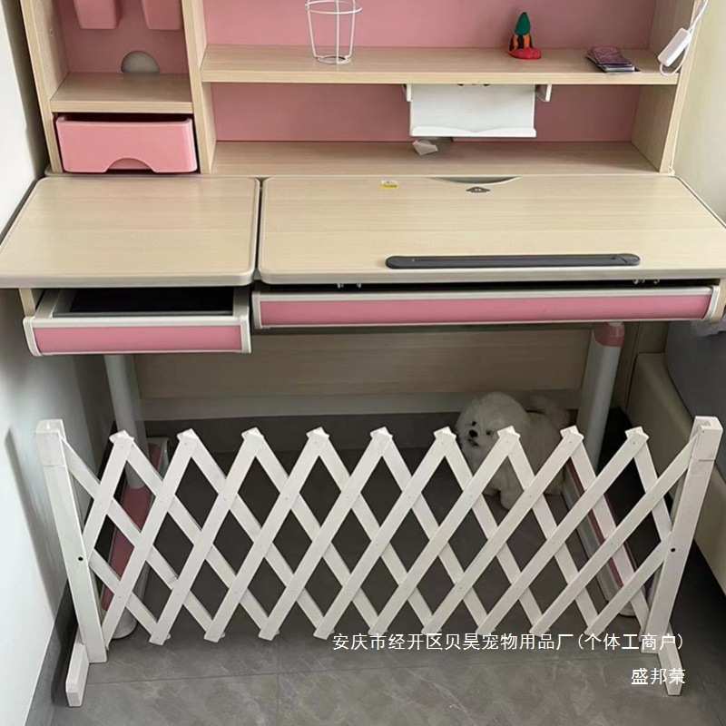 盛邦荣隔离门户室内防猫门隔断拦狗网挡板拦猫外伸缩栏网门栏宠物