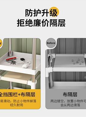 简出易衣柜租房用钢管结衣实耐用布艺CTNA-06带抽屉布柜简易装家