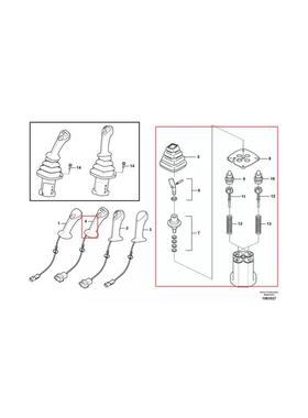 控制手柄14578849适用于沃尔沃EC55CEC60CECR58DECR88D