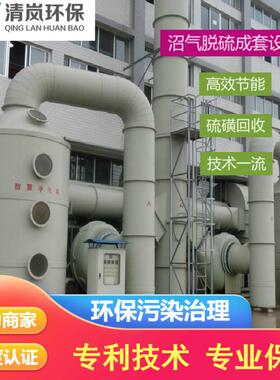 硫化氢废气处理环保设备铁H2S酸雾净化塔脱硫塔吸收塔脱硫风机