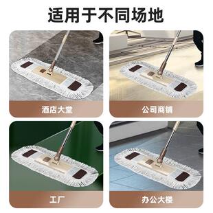 TUF4爱格平板拖把2023新款 大号商用大尘推家用酒店一拖净拖布保洁