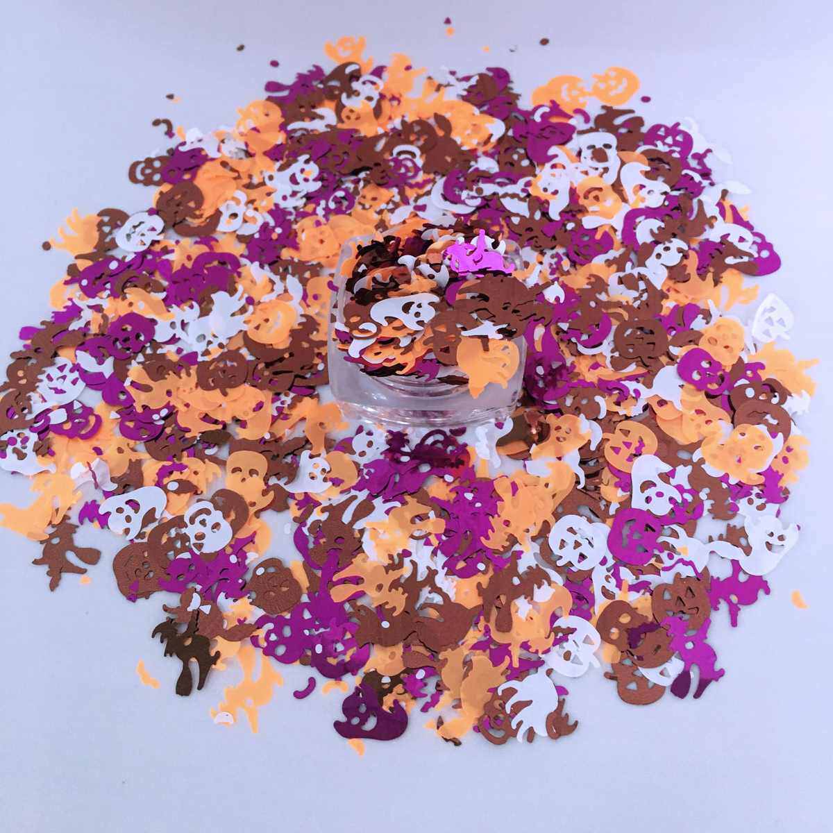 色头颅闪光亮片美甲幽灵南瓜混粉新款骷彩妆亮片美甲万圣节装饰品,工业油品/胶粘/化学/实验室用品,金葱粉,淘宝优惠券,粉丝福利购,淘宝优惠卷