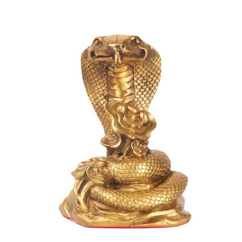 杨铜记 蛇生肖蛇工艺品家居办公室摆件 铜蛇摆件铜蛇 如意蛇