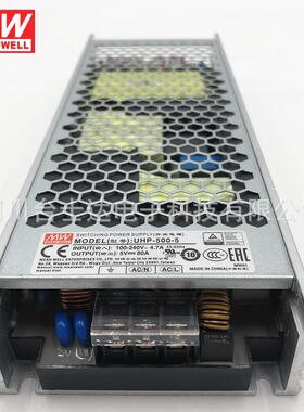 明纬电源开关UHP-500-5V4.2V 500W80A单组输出超薄型带有PFC功能