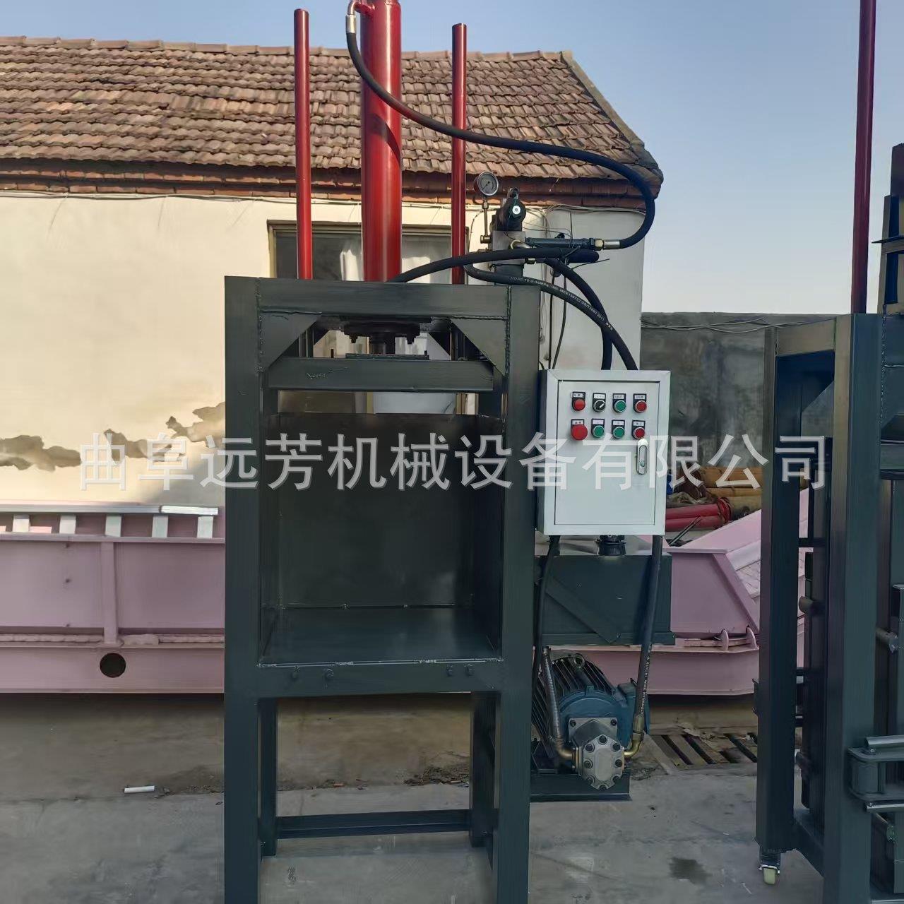 80吨饮料瓶压包机矿泉水瓶立式打包机塑料膜高压膜压包机价格