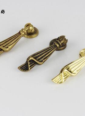 世连泰好铜锁 黄铜抽屉拉手 实心全铜欧式柜门小拉手 HK 108