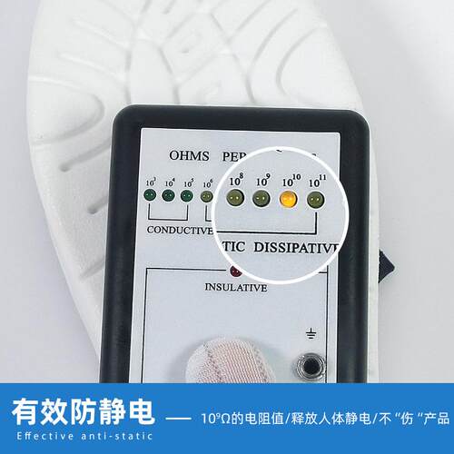 新款直销防静电鞋网面四孔中巾透气防尘PVC 工作车间加厚软底男女