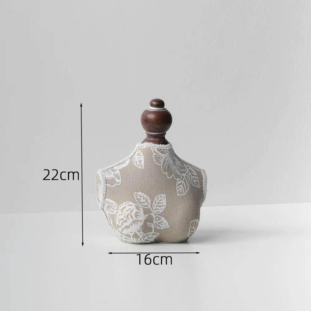 布珍珠复古人像脖子首饰展示架