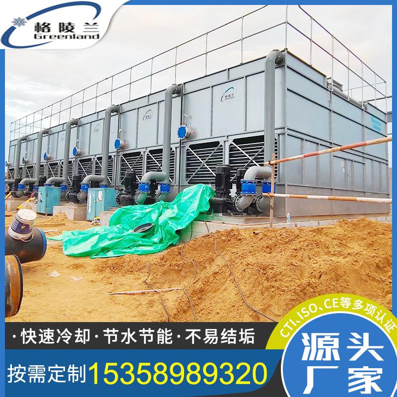 闭油冷机挤压冷油机QUW液压油冷逆油机8机00T流式闭式冷却塔设备