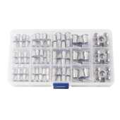 平头竖纹铆螺母组合 不锈钢拉铆螺母 1PC工具 150pcs盒装 厂家直销