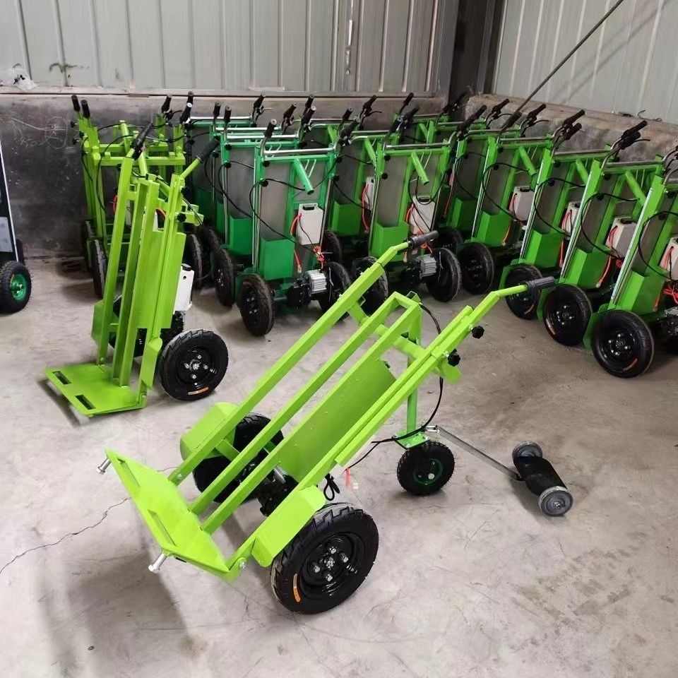 电动新款三轮老虎手推车搬运车运输车平板工地工程农用工厂