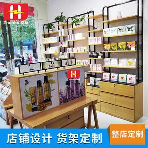 化妆品背柜展示柜美容院柜台展柜陈列架化妆台置物背柜多功能货架